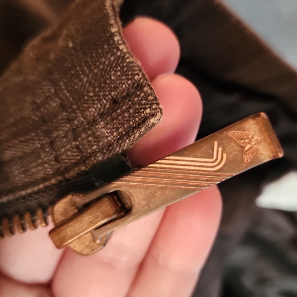 Real Fur Canvas Zip Up Fashion Coat - Picture 6 of 8